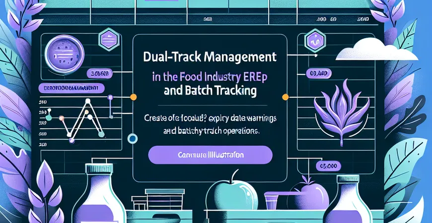  食品行业ERP运营：保质期预警与批次追溯的“双轨管理”案例  